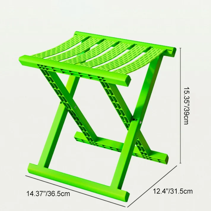 Contemporary Industrial PP TPE Square Foldable Camping Low Stool Portable For Outdoor And Living Room