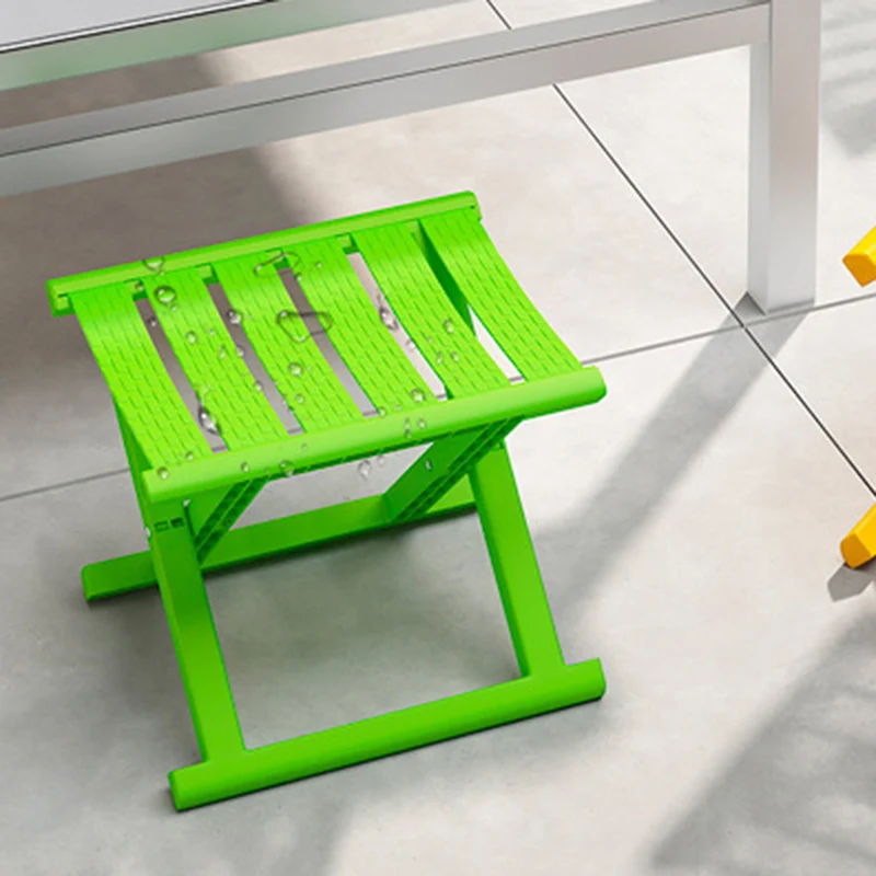 Contemporary Industrial PP TPE Square Foldable Camping Low Stool Portable For Outdoor And Living Room