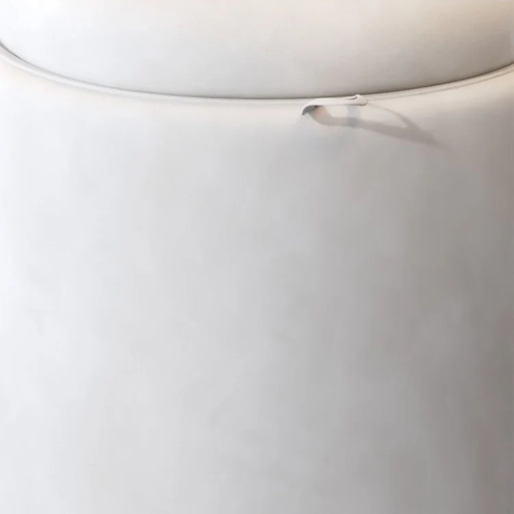 Contemporary Nordic Velvet Plywood Steel Round Petal-Back Storage Vanity Stool Backrest For Bedroom