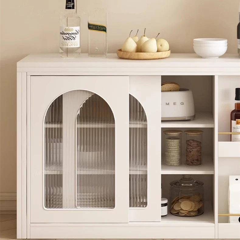 Mesa de comedor multifunción plegable y expandible con gabinete de diseño de almacenamiento oculto