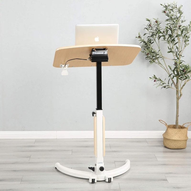 Escritorio de pie movible plegable, mesa de cama sobre la cama, mesa auxiliar del sofá