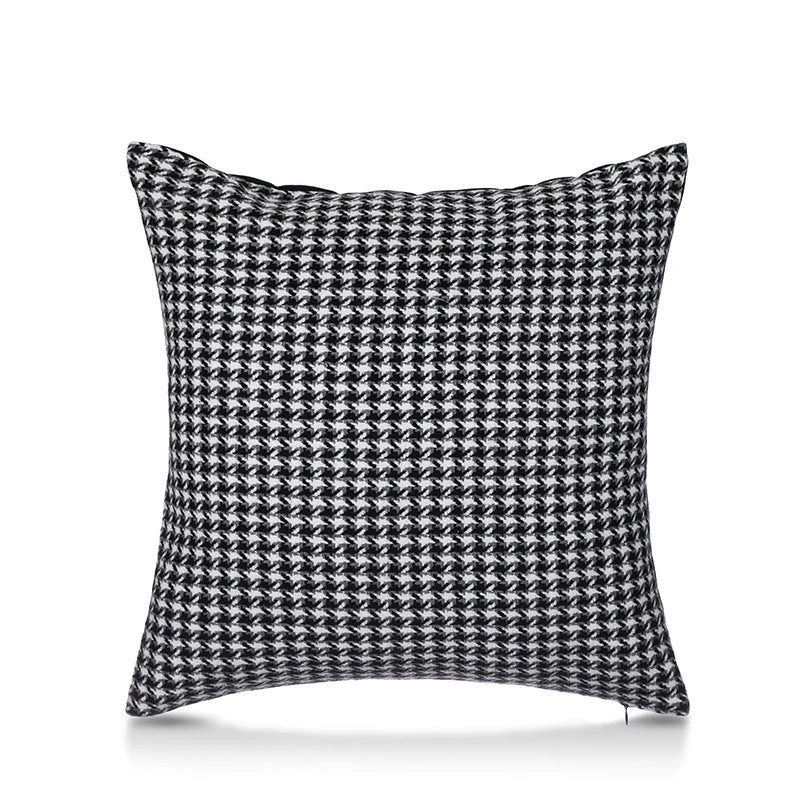 Juego de 4 fundas de almohada de lámina dorada con costura de piel sintética