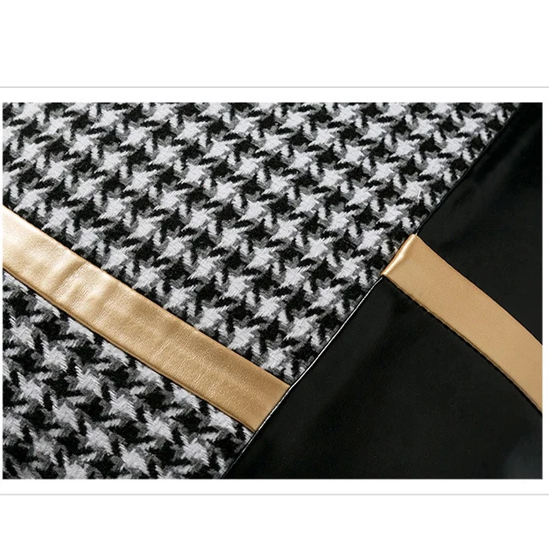 Juego de 4 fundas de almohada de lámina dorada con costura de piel sintética