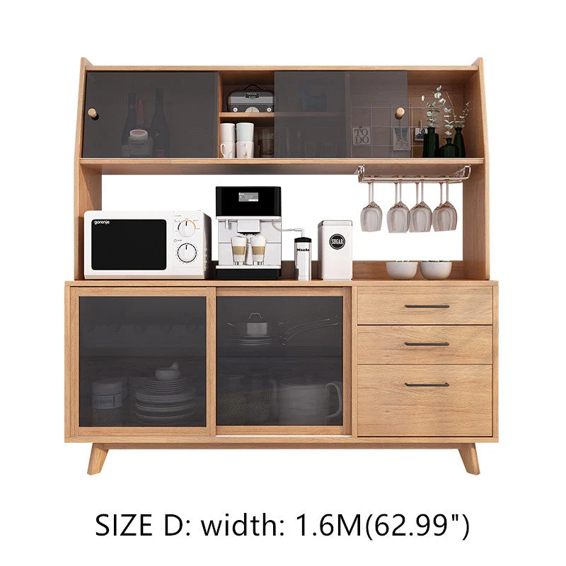 Servidor de buffets con cabina y puertas corredizas de vidrio