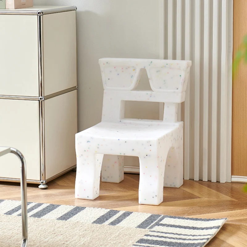 Contemporary Nordic Plastic Square Low Stool For Kids Bedroom & Living Room