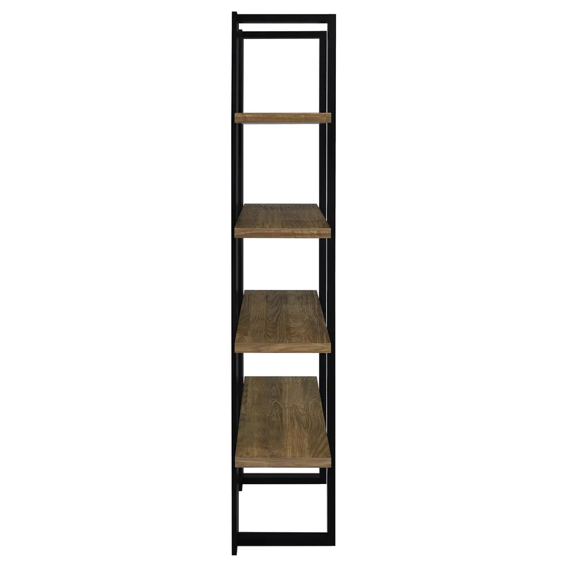 Coaster Furniture Danbrook 882036 71-inch 4-shelf Bookshelf - Black and Aged Walnut