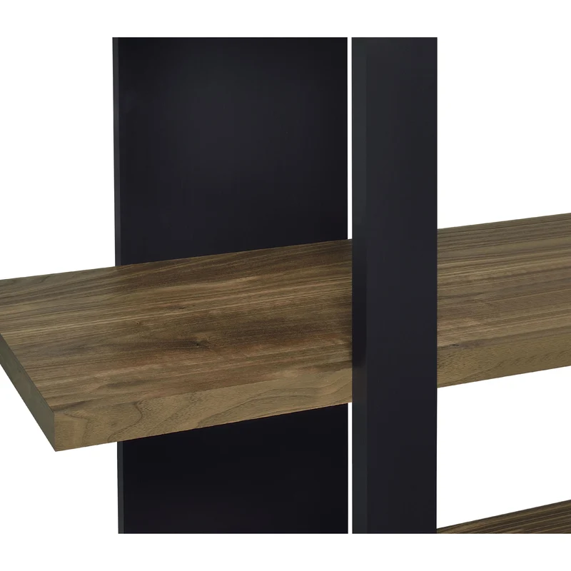 Coaster Furniture Danbrook 882036 71-inch 4-shelf Bookshelf - Black and Aged Walnut