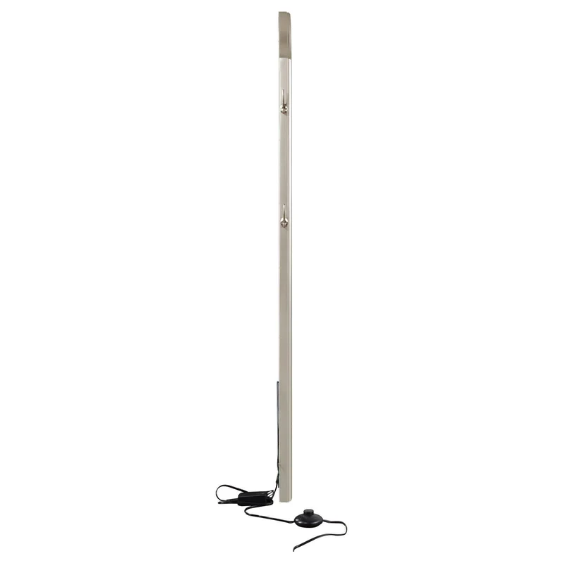 Coaster Furniture Evangeline 223400 Full Length LED Light Floor Mirror - Silver Oak