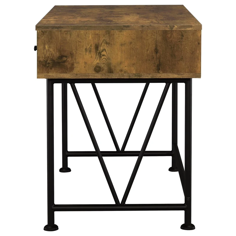 Coaster Furniture Analiese 801541 47-inch 3-Drawer Writing Desk - Rustic Nutmeg