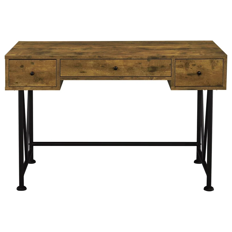 Coaster Furniture Analiese 801541 47-inch 3-Drawer Writing Desk - Rustic Nutmeg