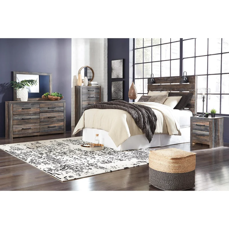 Signature Design by Ashley Drystan B211B85 8 pc Twin Panel Bedroom Set