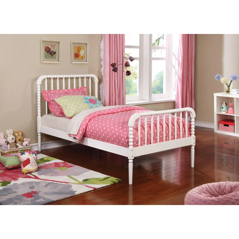 Coaster Furniture Jones 400415T Wood Twin Open Frame Bed - White