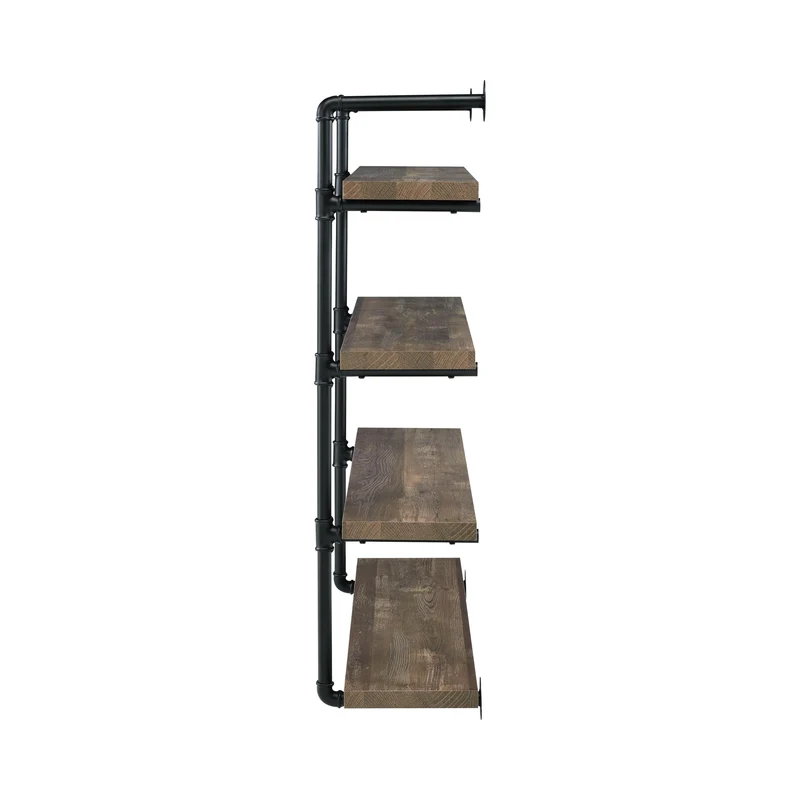 Coaster Furniture Elmcrest 804417 39-inch 4-shelf Wall Bookshelf - Rustic Oak