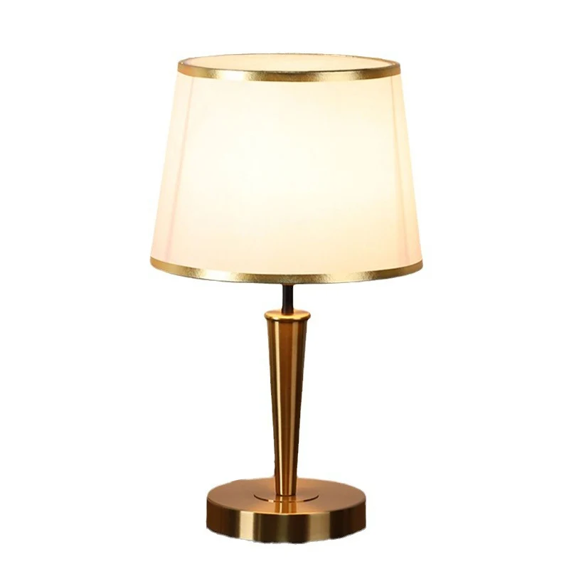Contemporary Luxury Drum Iron Fabric Linen 1-Light Table Lamp For Living Room