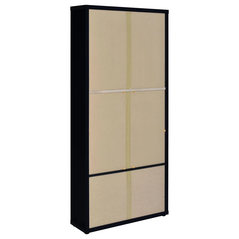Coaster Furniture Hawthorne 953478 4-shelf Glass Door Cabinet with Drawers - Black