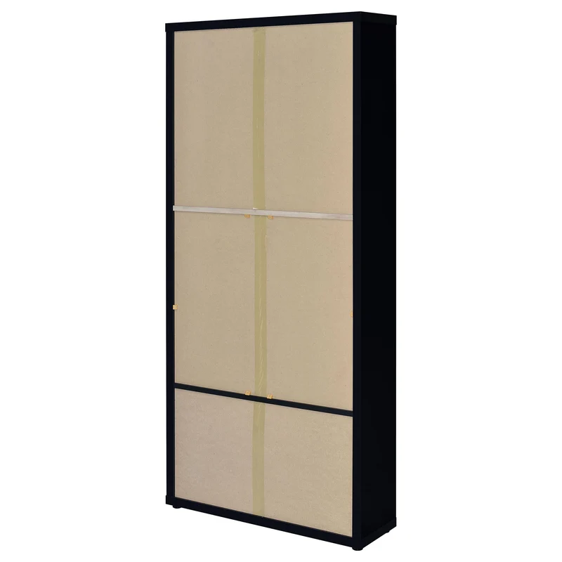 Coaster Furniture Hawthorne 953478 4-shelf Glass Door Cabinet with Drawers - Black