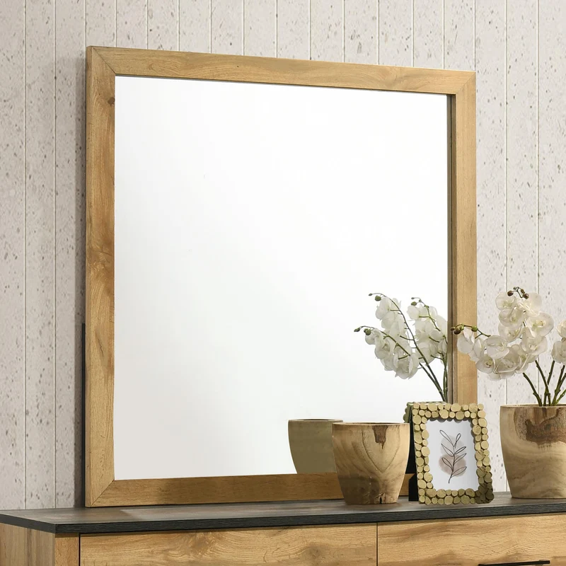 Coaster Furniture Kaywood 225004 Dresser Mirror - Natural Pine