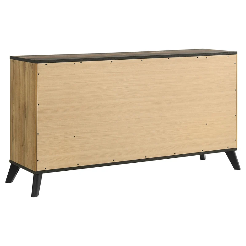 Coaster Furniture Kaywood 225003 6-Drawer Dresser Cabinet - Natural Pine