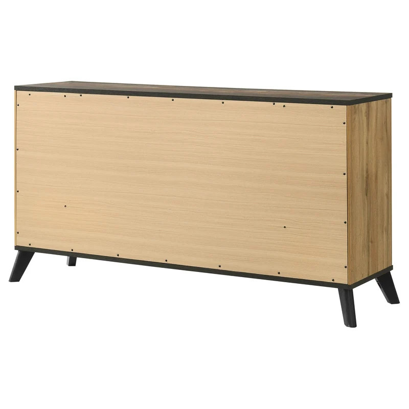 Coaster Furniture Kaywood 225003 6-Drawer Dresser Cabinet - Natural Pine