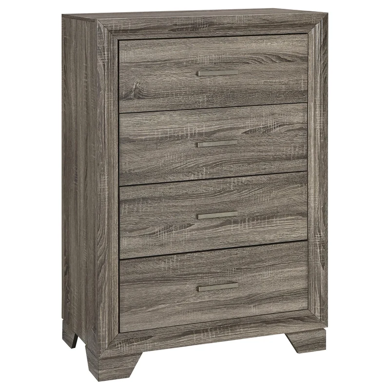 Coaster Furniture Wright 223345 4-Drawer Chest of Drawers - Brown Oak