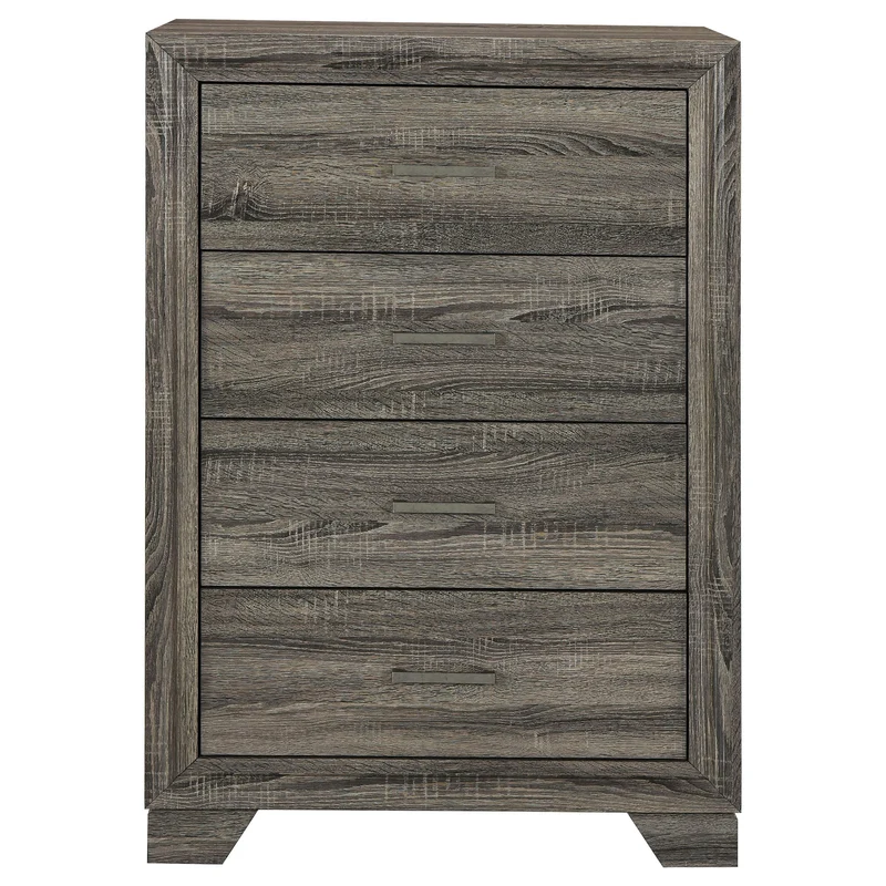 Coaster Furniture Wright 223345 4-Drawer Chest of Drawers - Brown Oak