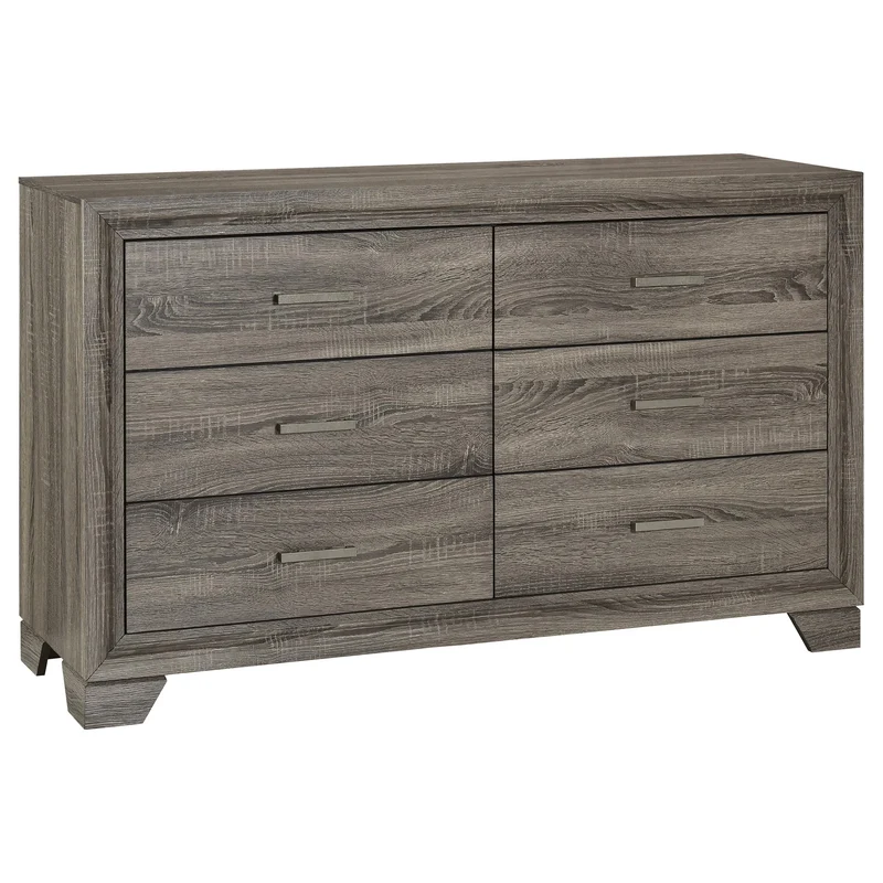 Coaster Furniture Wright 223343 6-Drawer Dresser Cabinet - Brown Oak