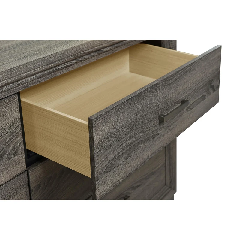 Coaster Furniture Wright 223343M 6-Drawer Dresser and Mirror - Brown Oak