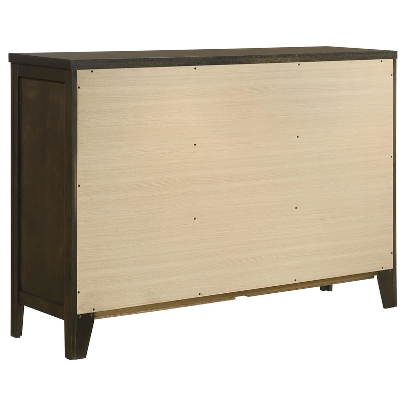 Coaster Furniture Wilkes 224423 6-Drawer Dresser Cabinet - Dark Cocoa