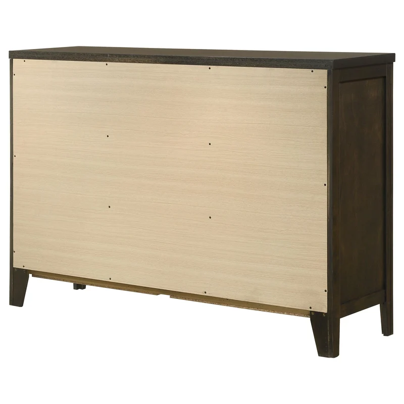 Coaster Furniture Wilkes 224423 6-Drawer Dresser Cabinet - Dark Cocoa