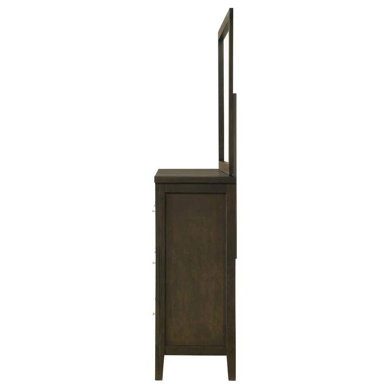 Coaster Furniture Wilkes 224423M 6-Drawer Dresser and Mirror - Dark Cocoa