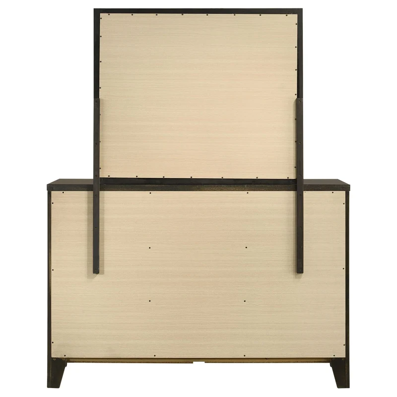 Coaster Furniture Wilkes 224423M 6-Drawer Dresser and Mirror - Dark Cocoa