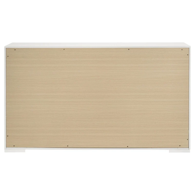 Coaster Furniture Ives 224943 6-Drawer Dresser Cabinet - White High Gloss