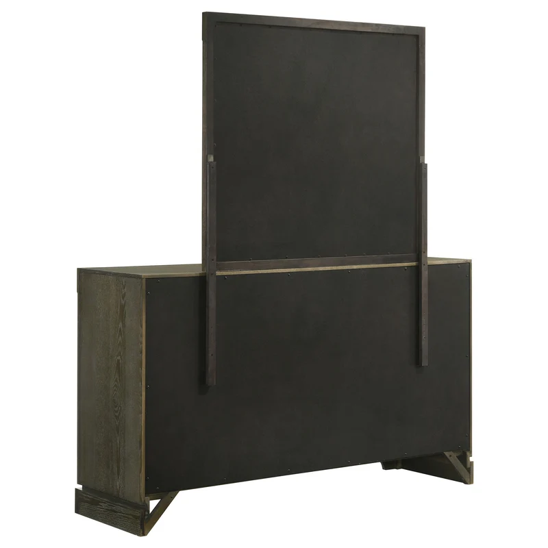Coaster Furniture Gran Park 224933M 6-Drawer Dresser and Mirror - Dark Cocoa