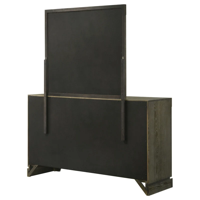 Coaster Furniture Gran Park 224933M 6-Drawer Dresser and Mirror - Dark Cocoa