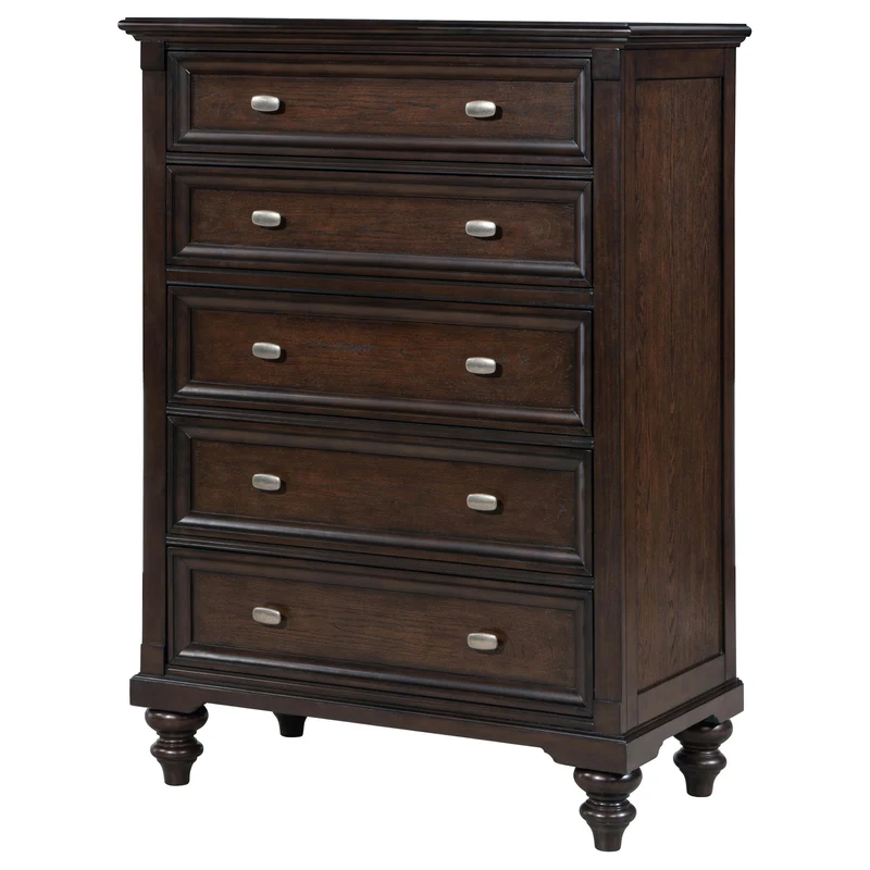 Coaster Furniture Andover 223635 5-Drawer Chest of Drawers - Dark Oak