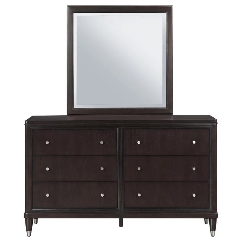 Coaster Furniture Emberlyn 223063M 6-Drawer Dresser with Mirror - Brown