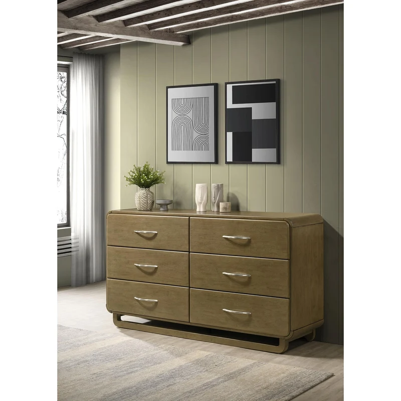 Coaster Furniture Amsbury 224273 6-Drawer Dresser Cabinet - Nutmeg