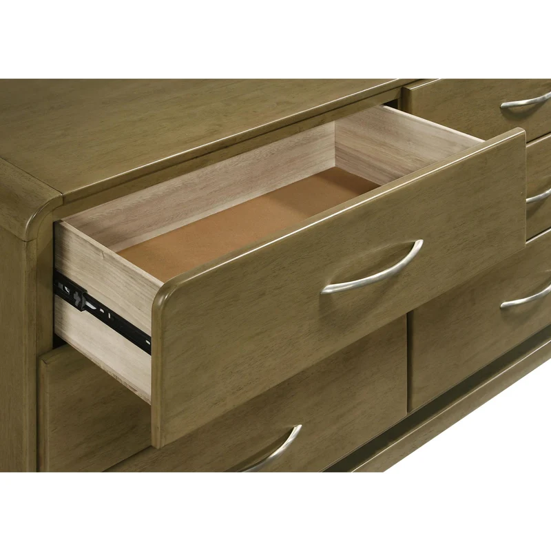 Coaster Furniture Amsbury 224273M 6-Drawer Dresser and Mirror - Nutmeg