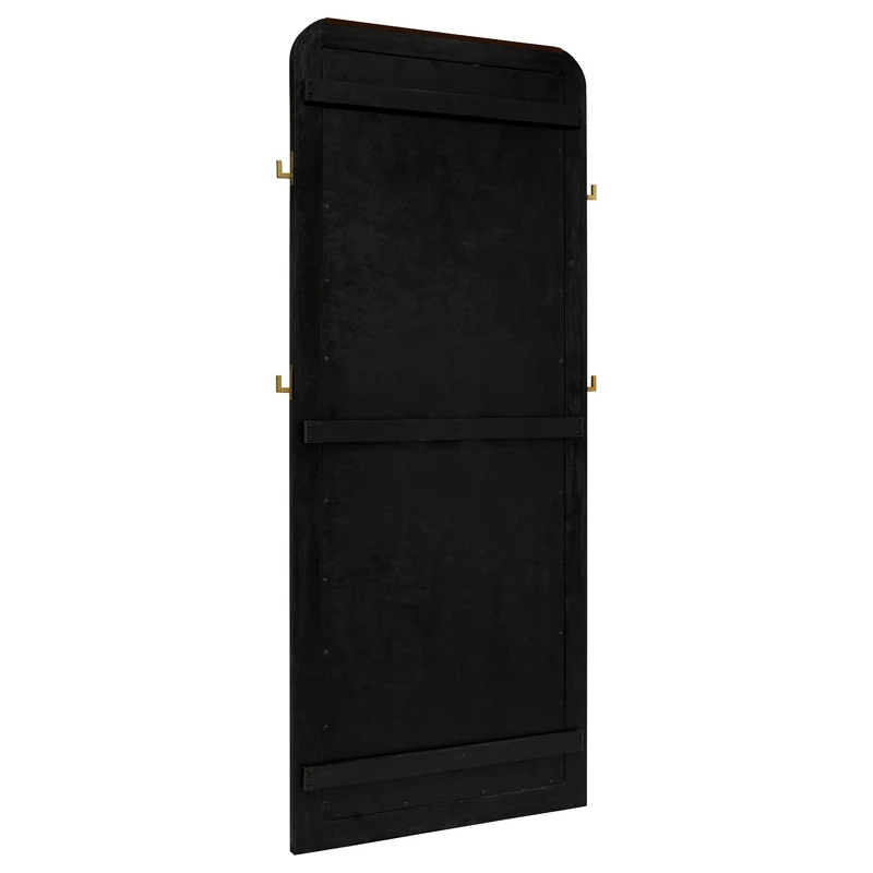 Coaster Furniture Arini 224339 Cane Weave Full Length Standing Floor Mirror - Black