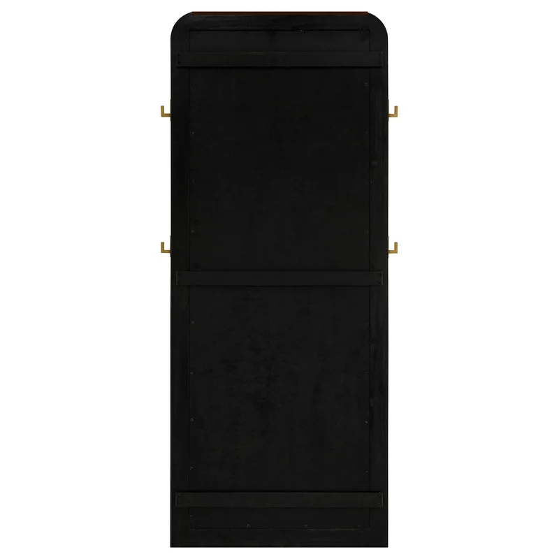 Coaster Furniture Arini 224339 Cane Weave Full Length Standing Floor Mirror - Black