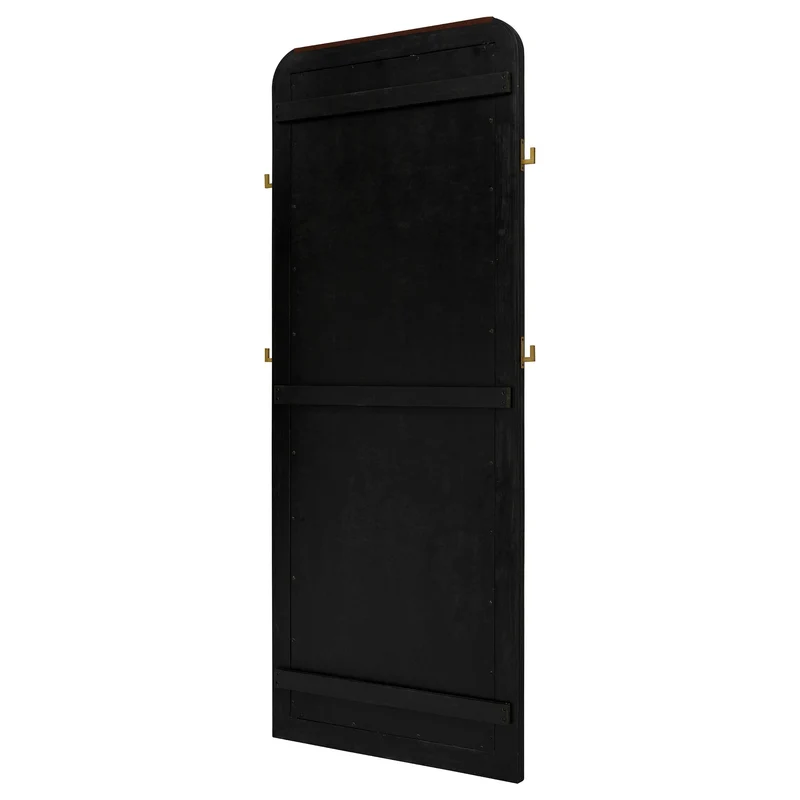 Coaster Furniture Arini 224339 Cane Weave Full Length Standing Floor Mirror - Black
