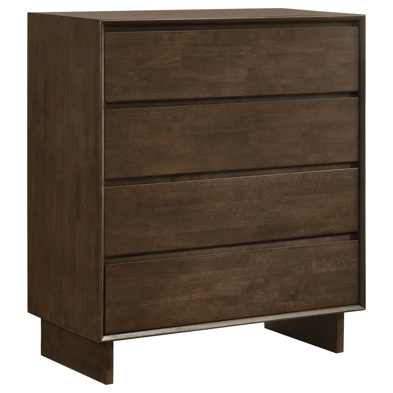 Coaster Furniture Glenwood 225015 4-Drawer Chest of Drawers - Warm Brown