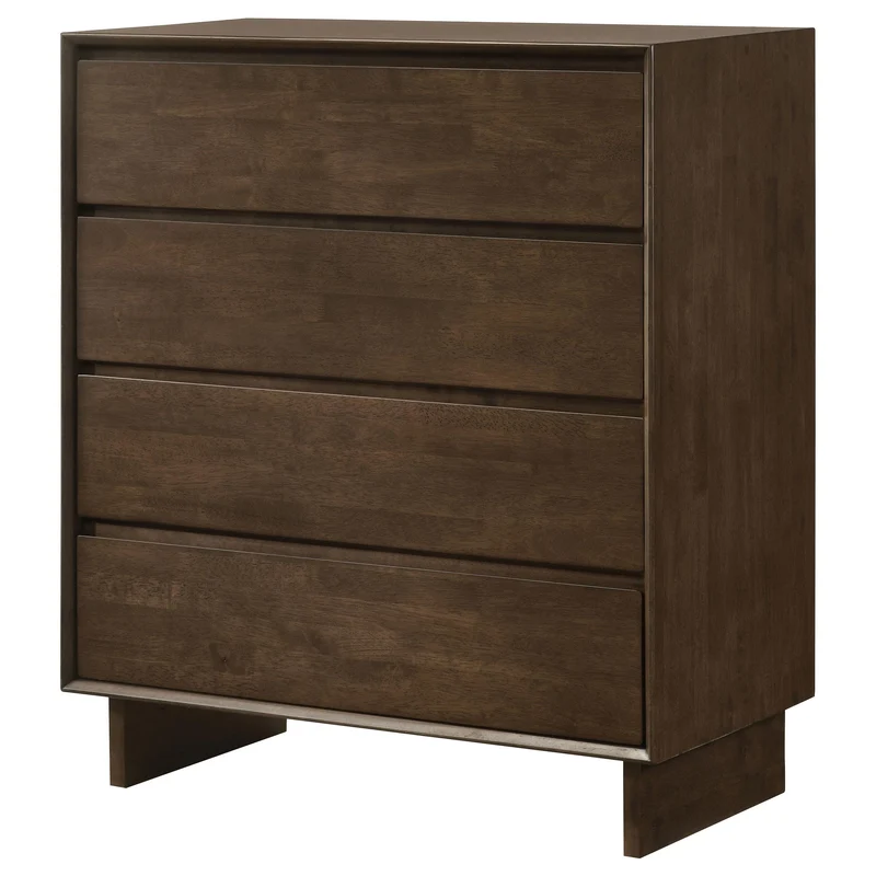 Coaster Furniture Glenwood 225015 4-Drawer Chest of Drawers - Warm Brown
