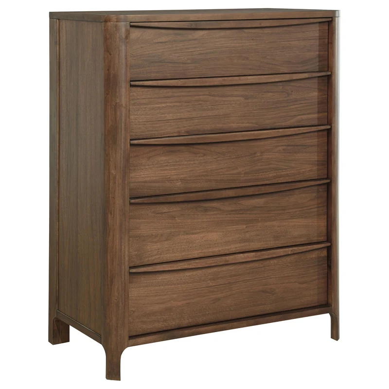 Coaster Furniture Maderia 223325 5-Drawer Chest of Drawers - Walnut