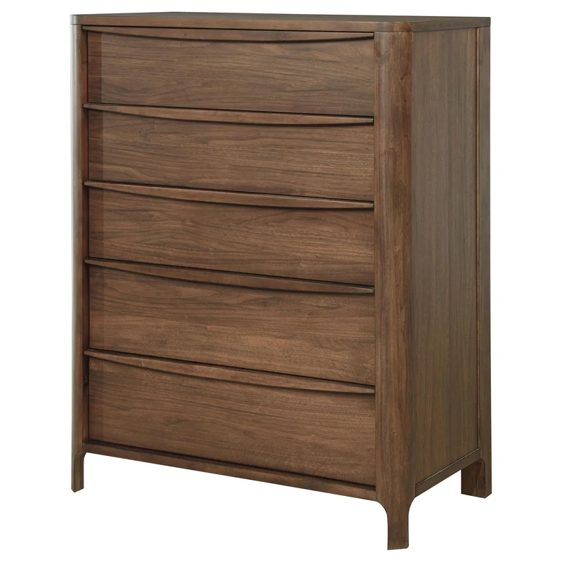 Coaster Furniture Maderia 223325 5-Drawer Chest of Drawers - Walnut
