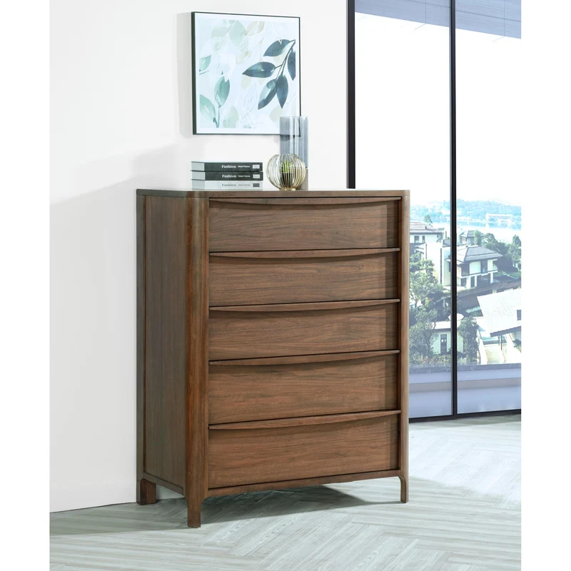 Coaster Furniture Maderia 223325 5-Drawer Chest of Drawers - Walnut