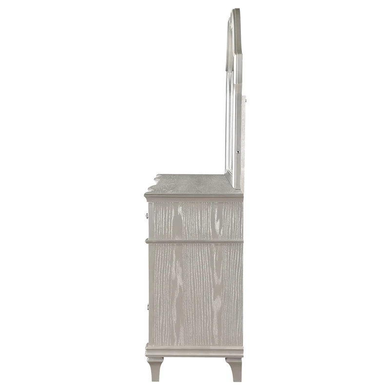 Coaster Furniture Evangeline 223393M 9-Drawer Dresser with Mirror - Silver Oak