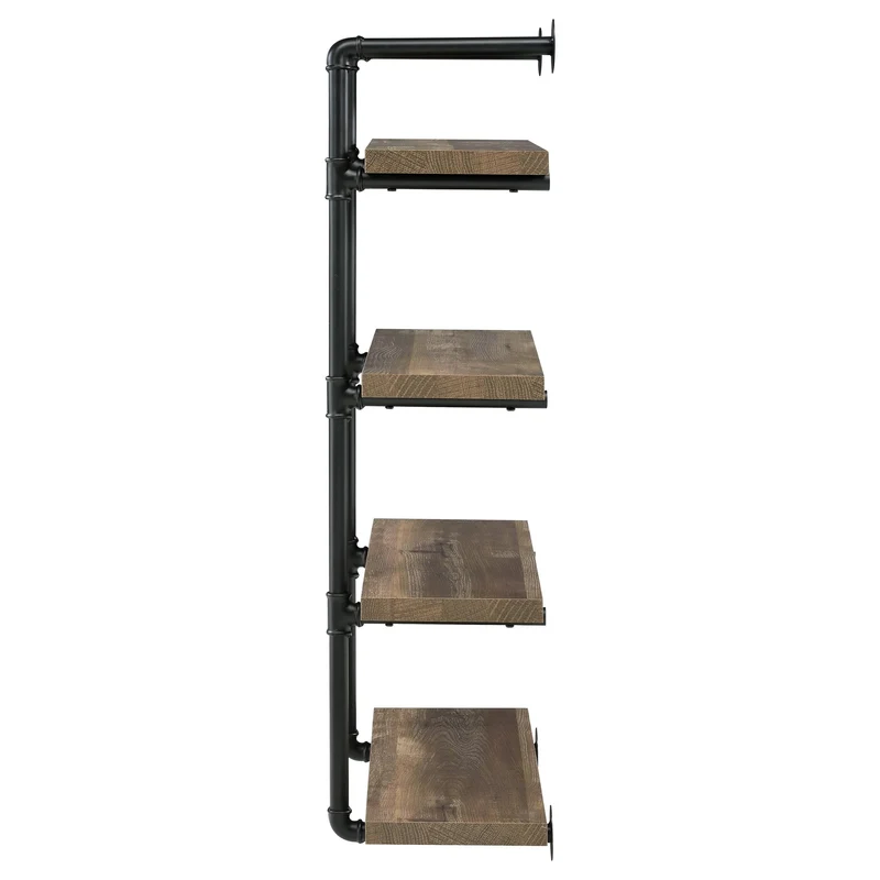Coaster Furniture Elmcrest 804426 24-inch 4-shelf Wall Bookshelf - Rustic Oak