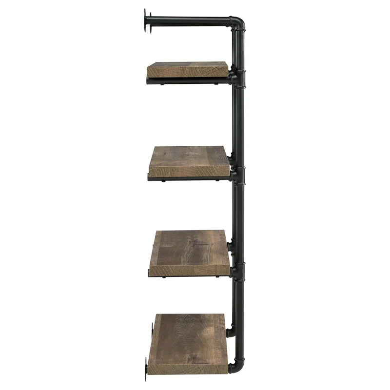Coaster Furniture Elmcrest 804426 24-inch 4-shelf Wall Bookshelf - Rustic Oak