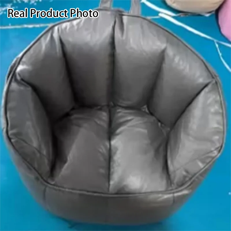 Contemporary Nordic Synthetic Fabric EPS Bean Bag Lazy Sofa With Backrest & Footrest For Living Room & Bedroom